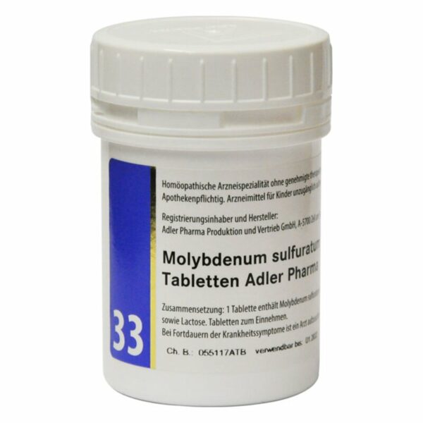 Adler Schüssler Salze Nr. 33 Molybdenum sulfuratum D12 Tabletten