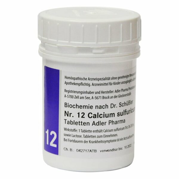 Adler Schüssler Salze Nr. 12 Calcium sulfuricum D6 Tabletten