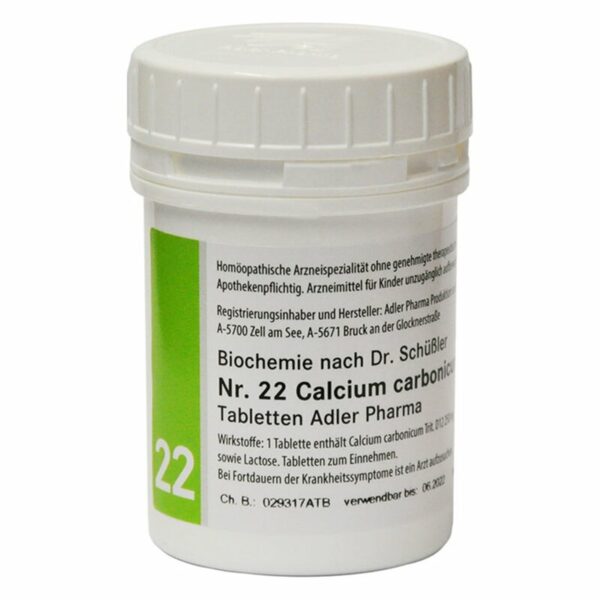 Adler Schüssler Salze Nr. 22 Calcium carbonicum D12 Tabletten